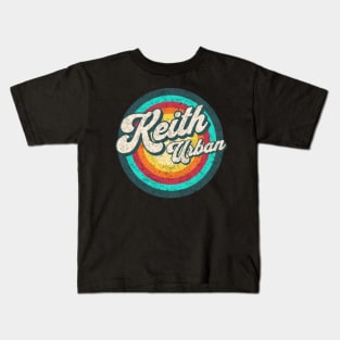 name keith urban in color circle Kids T-Shirt